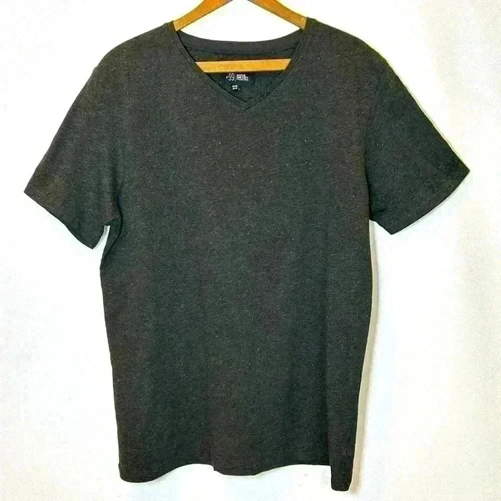 Wayne Gretzky Collection Medium 100% Cotton T-Shirt Confetti Grey Basic Tee Cozy